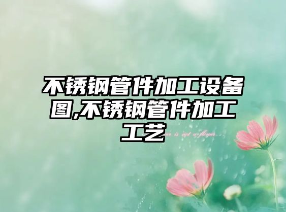 不銹鋼管件加工設(shè)備圖,不銹鋼管件加工工藝