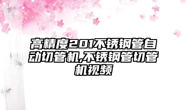 高精度201不銹鋼管自動(dòng)切管機(jī),不銹鋼管切管機(jī)視頻