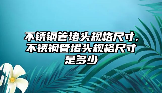 不銹鋼管堵頭規(guī)格尺寸,不銹鋼管堵頭規(guī)格尺寸是多少